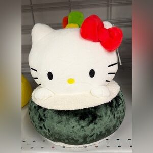 Hello Kitty Sushi Roll Plush with Red Bow 10” NWT